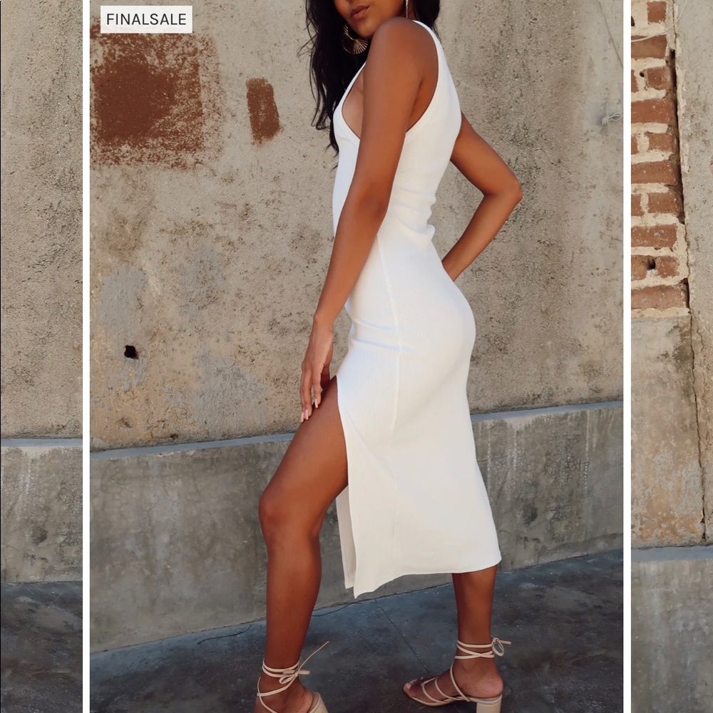 NWT 12th Capri White Midi Dress, Size Medium